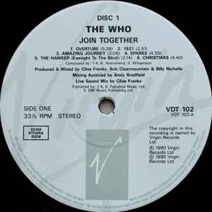 The Who – Join Together - 3 × Vinyl LP, Album, Stereo Box Set, Europe 1990 (USED VG+)