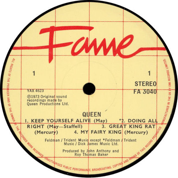 Queen - Queen - Vinyl LP, Album, Reissue, Stereo, UK 1982 (USED VG+)