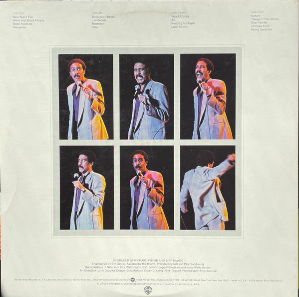 Richard Pryor - Wanted (Live In Concert) - 2 x Vinyl LP, Album, Gatefold (USED VG+)