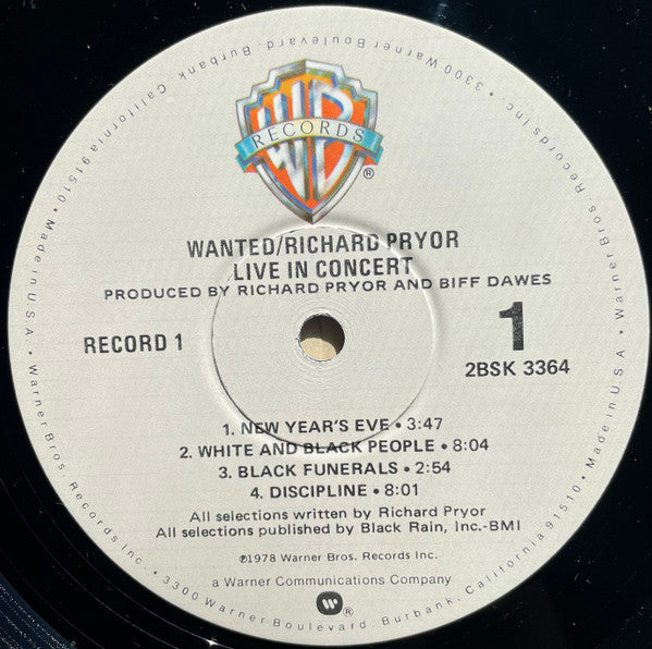 Richard Pryor - Wanted (Live In Concert) - 2 x Vinyl LP, Album, Gatefold (USED VG+)