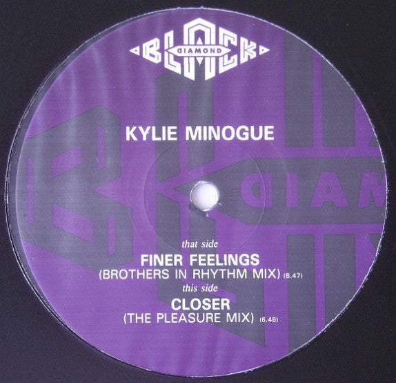 Kylie Minogue - Finer Feelings - Vinyl 12", Promo, UK 1992 (USED VG)