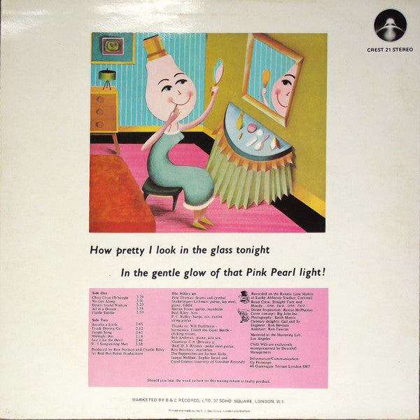 Chilli Willi And The Red Hot Peppers - Bongos Over Balham - Vinyl LP, Album, UK 1974 (USED VG+)