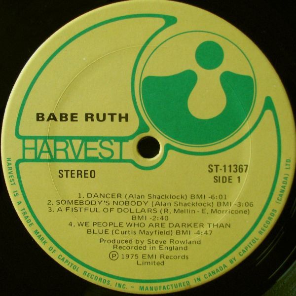 Babe Ruth - Babe Ruth - Vinyl LP, Album, Stereo (USED VG+)