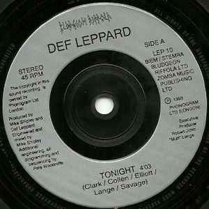 Def Leppard - Tonight - Vinyl 7", 45 RPM, Single, UK 1993 (USED VG+)