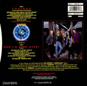 Def Leppard - Tonight - Vinyl 7", 45 RPM, Single, UK 1993 (USED VG+)
