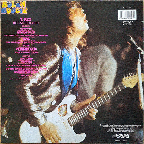 T. Rex - Bolan Boogie - Vinyl LP, Compilation, Reissue, UK 1988 (USED VG+)