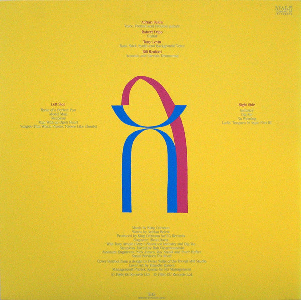King Crimson - Three Of A Perfect Pair - Vinyl LP, Album, UK 1984 (USED VG+)