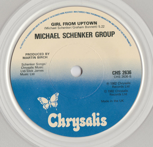The Michael Schenker Group – Dancer - Vinyl 7", 45 RPM, Single, Clear, UK 1982 (USED VG+)