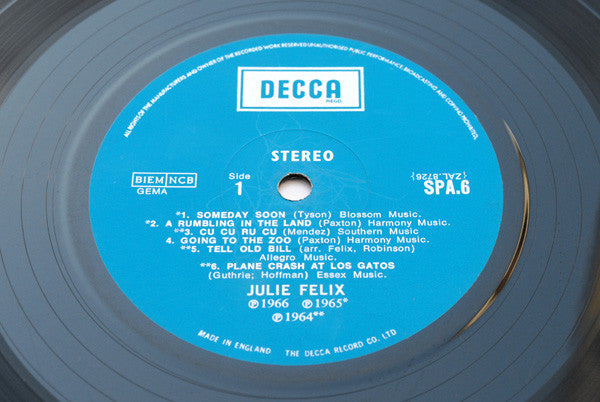 Julie Felix - The World Of Julie Felix - Vinyl LP, Compilation, Stereo, UK 1969 (USED VG+)