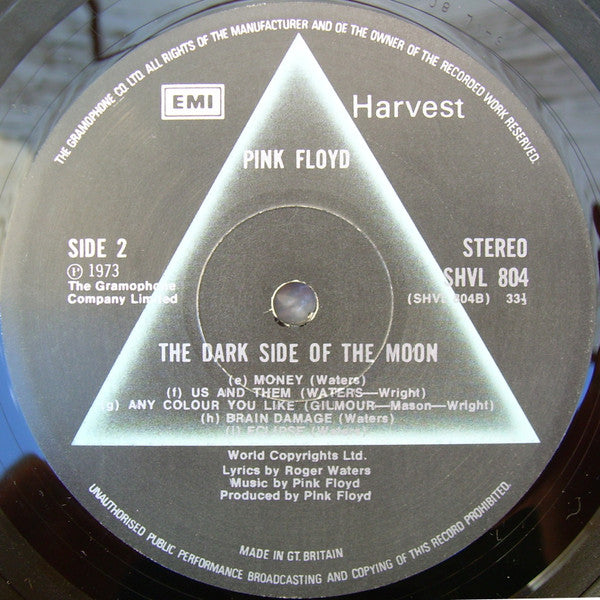 Pink Floyd - The Dark Side Of The Moon - Vinyl LP, Album, Reissue, UK 1975 (USED VG+)