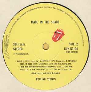 The Rolling Stones – Made In The Shade - Vinyl LP, Compilation, Reissue, UK 1978 (USED VG+)