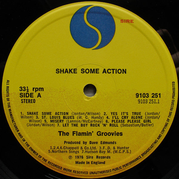 Flamin' Groovies – Shake Some Action - Vinyl LP, Album, UK 1976 (USED VG+)