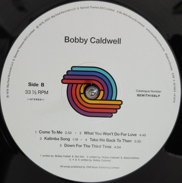Bobby Caldwell – Bobby Caldwell - Vinyl LP, Album, Reissue, Remastered (NEW SEALED)