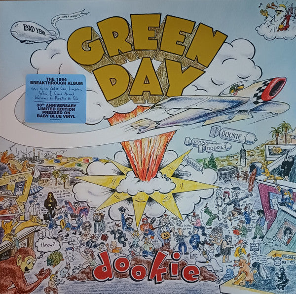 Green Day - Dookie - Vinyl LP, Album, Limited Edition Baby Blue, Reissue, 30th Anniversary (NEW SEALED)