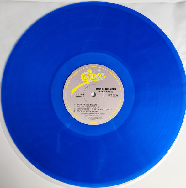 Ozzy Osbourne – Bark At The Moon - Vinyl LP, Album, Reissue, Blue Cobalt Translucent Vinyl (NEW SEALED)