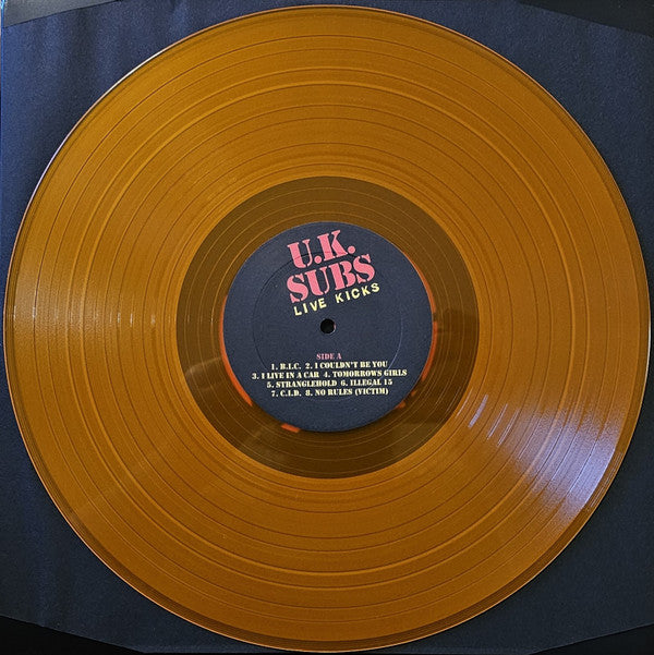 UK Subs - Live Kicks - Vinyl LP, Orange Vinyl, UK 2023 (NEW SEALED)