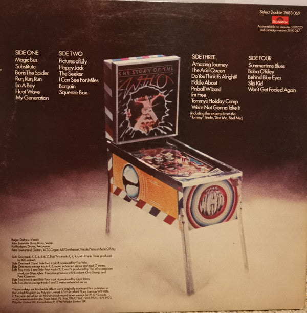 The Who – The Story Of The Who - 2 × Vinyl LP, Compilation, Stereo, Mono, UK 1976 (USED NM)