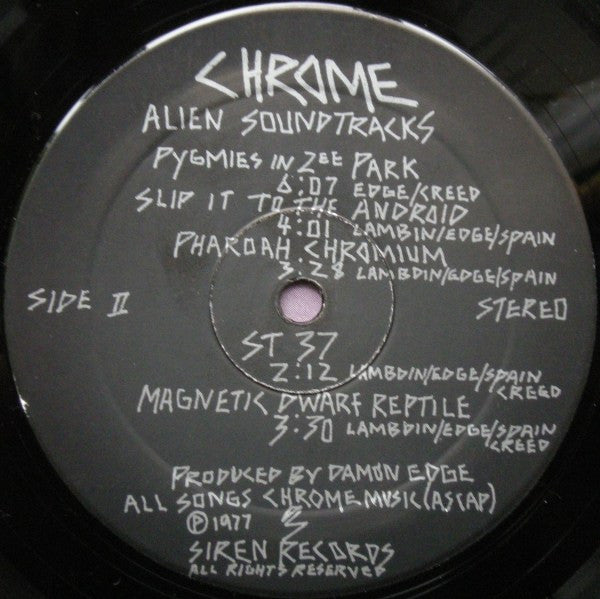 Chrome - Alien Soundtracks - Vinyl LP, Album, US 1977 (NM)