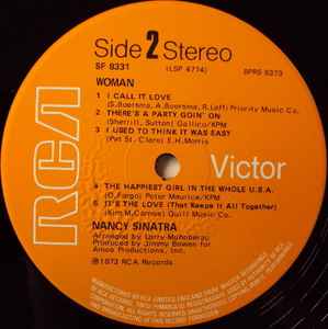 Nancy Sinatra - Woman - Vinyl LP, Album, UK 1973 (USED VG+)