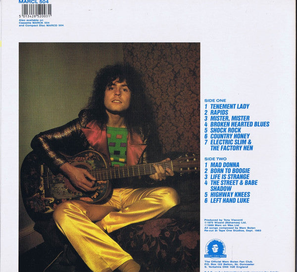 Marc Bolan and T-Rex - Tanx - Vinyl LP, Album, Reissue, Gatefold, UK 1989 (USED NM)