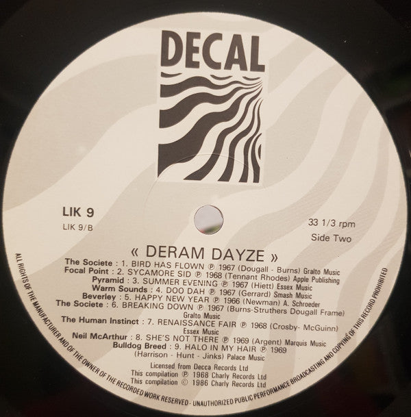 Various – Deram Dayze - Vinyl LP, Compilation, UK 1987 (USED NM)