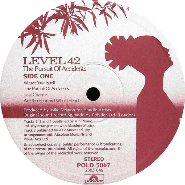 Level 42 - The Pursuit Of Accidents - Vinyl LP, Album, UK 1982 (USED VG+)