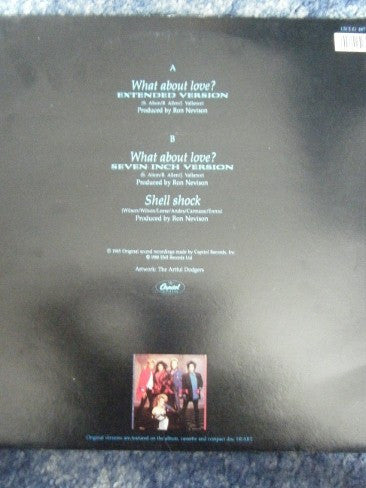 Heart - What About Love? - Vinyl, 45 RPM, 12", Gatefold Sleeve, UK 1988 (USED VG+)