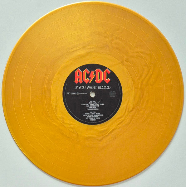 AC/DC - If You Want Blood You've Got It - Vinyl LP, Album, Limited Edition, Reissue, Remastered, Special Edition Gold, Stereo, 50th Anniversary (NEW SEALED)