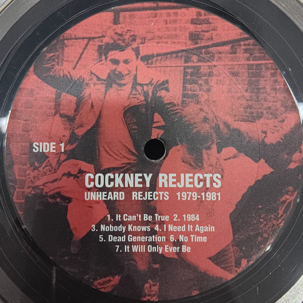 Cockney Rejects - Unheard Rejects - Vinyl LP, Reissue, Clear Vinyl, UK 2022 (NEW SEALED)