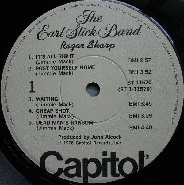 The Earl Slick Band - Razor Sharp - Vinyl LP, Album (USED VG)
