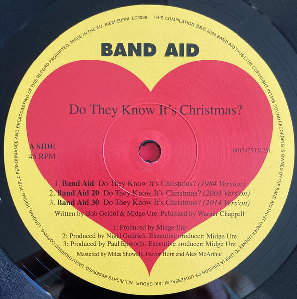 Band Aid – Do They Know It's Christmas? - Vinyl 12", 45 RPM, Maxi-Single, Compilation (NEW SEALED)