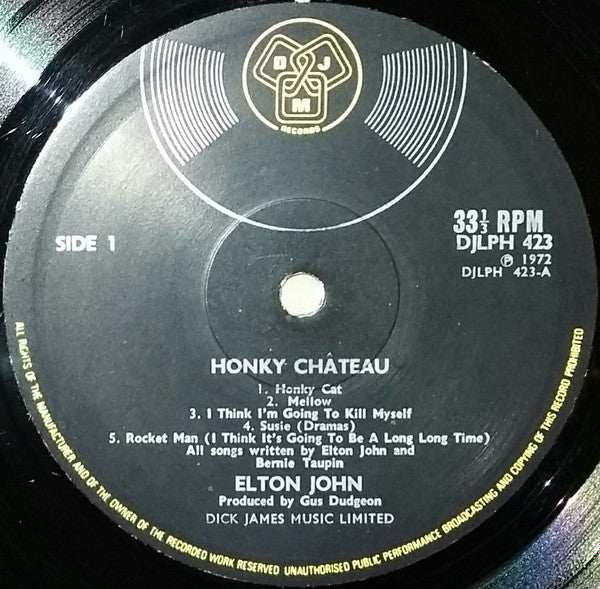 Elton John - Honky Château - Vinyl LP, Album, Envelope/Wallet Sleeve, UK 1972 (USED VG+)