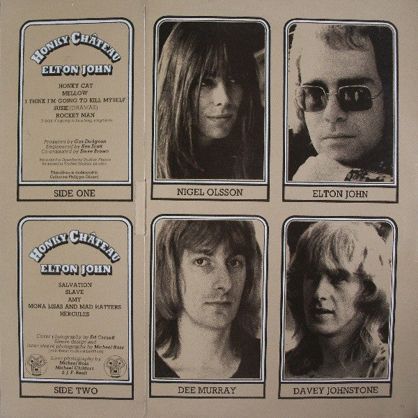 Elton John - Honky Château - Vinyl LP, Album, Envelope/Wallet Sleeve, UK 1972 (USED VG+)