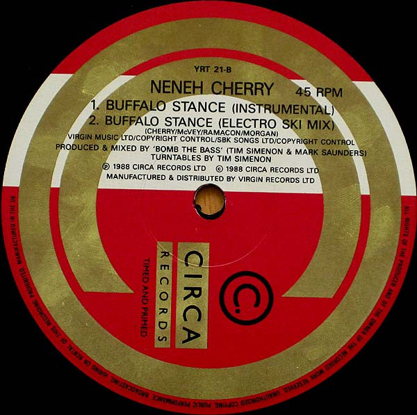 Neneh Cherry – Buffalo Stance - Vinyl 12", 45 RPM, Single, UK 1988 (USED VG)
