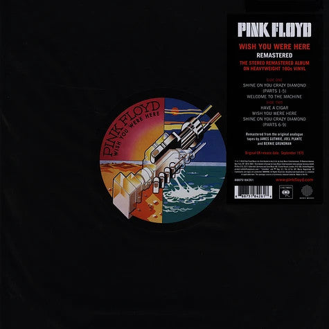 Pink Floyd - Wish You Were Here - Vinyl LP, Album, Reissue, Remastered (NEW SEALED)