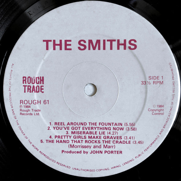 The Smiths – The Smiths - Vinyl LP, Album, Stencilled Logo, UK 1984 (USED VG)