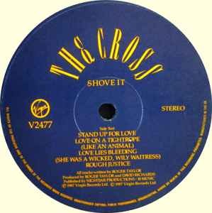 The Cross – Shove It - Vinyl LP, Album, Stereo, UK 1988 (USED VG+)