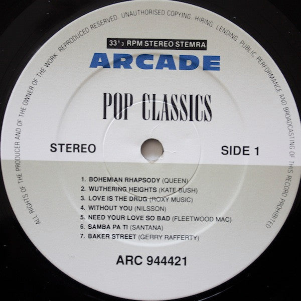 Various – Pop Classics (28 Classic Tracks) - 2 × Vinyl LP, Compilation, UK 1990 (USED VG+)