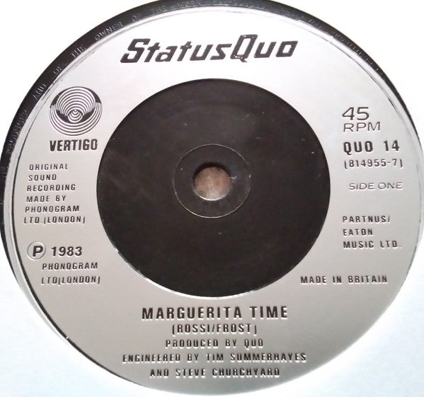 Status Quo – Marguerita Time - Vinyl 7", 45 RPM, Single, UK 1983 (USED VG+)