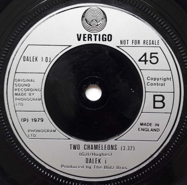 Dalek I - Freedom Fighters - Vinyl 7", 45 RPM, Promo, UK 1979 (USED VG+)