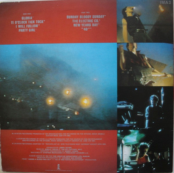 U2 – Live "Under A Blood Red Sky" - Vinyl LP, Mini-Album, UK 1983 (USED VG+)