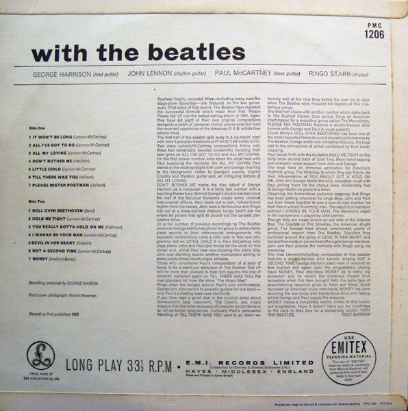The Beatles – With The Beatles - Vinyl LP, Album, Mono, UK 1963 (USED VG)