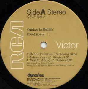 David Bowie - Station To Station - Vinyl LP, Album, Canada 1976 (USED VG+)