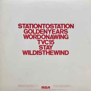 David Bowie - Station To Station - Vinyl LP, Album, Canada 1976 (USED VG+)