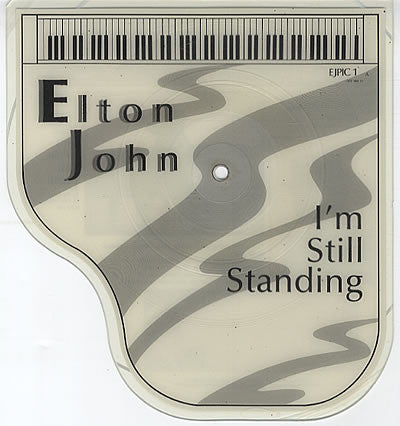 Elton John – I'm Still Standing - Vinyl 7", Shape, Single, Picture Disc, UK 1983 (USED VG+)