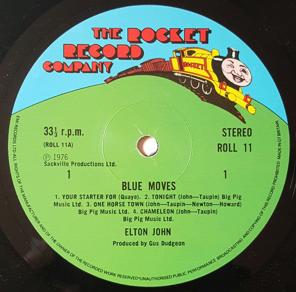 Elton John – Blue Moves - 2 × Vinyl LP, Album, Stereo, Gatefold, UK 1976 (USED VG+)