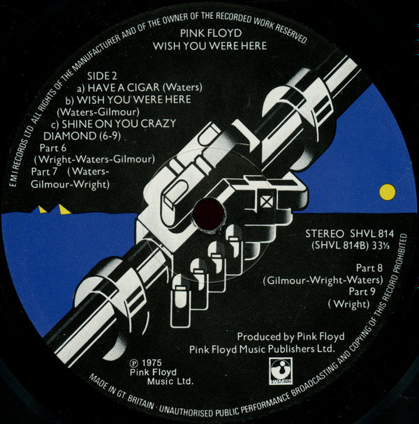 Pink Floyd - Wish You Were Here - Vinyl LP, Album, Stereo, UK 1975 (USED VG+)