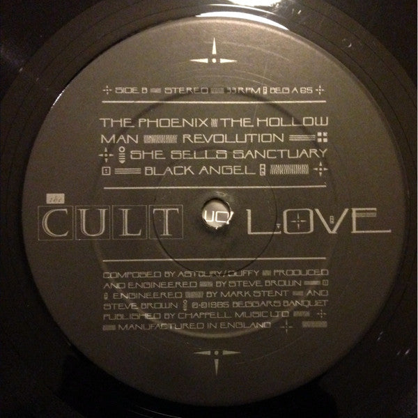 The Cult – Love - Vinyl LP, Album, Stereo, Embossed Gatefold, UK 1985 (USED VG)