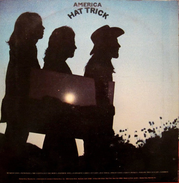 America – Hat Trick - Vinyl LP, Album, US 1973 (USED VG+)