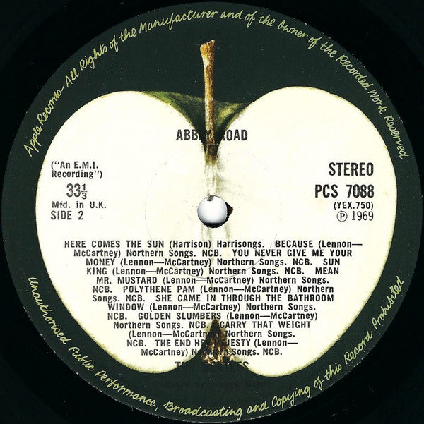 The Beatles – Abbey Road - Vinyl LP, Album, Repress, Stereo, 2nd Pressing, UK 1971 (USED G)